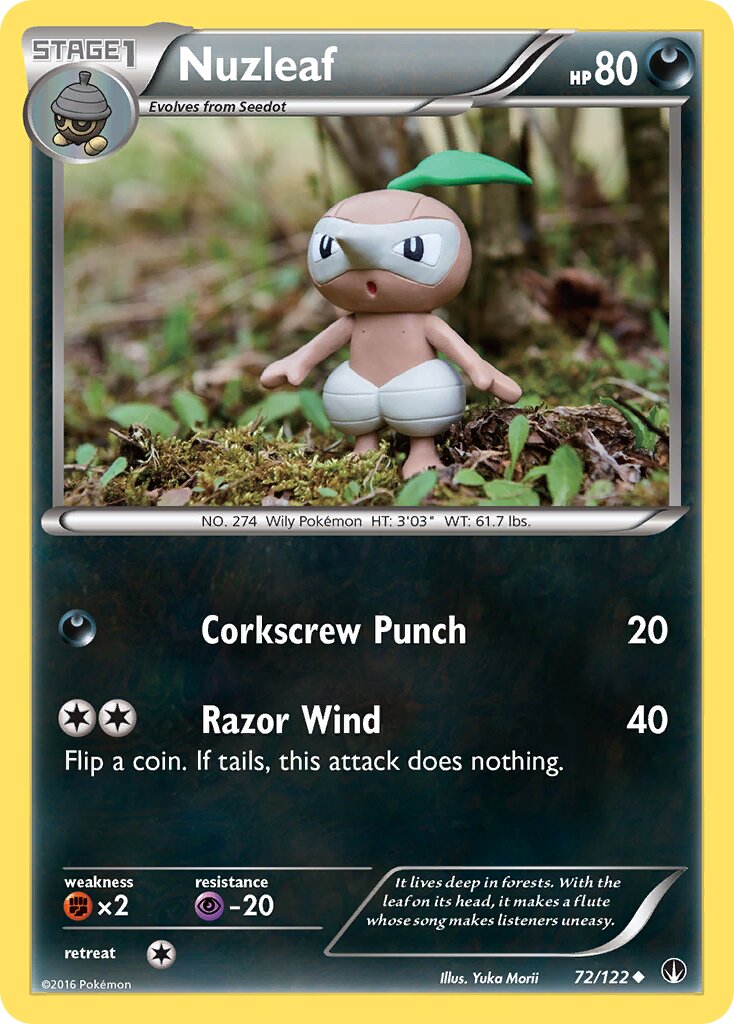 Nuzleaf 072 — BREAKpoint (English Pokémon TCG card)