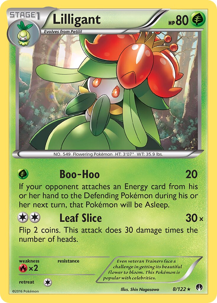 Lilligant 008 — BREAKpoint (English Pokémon TCG card)