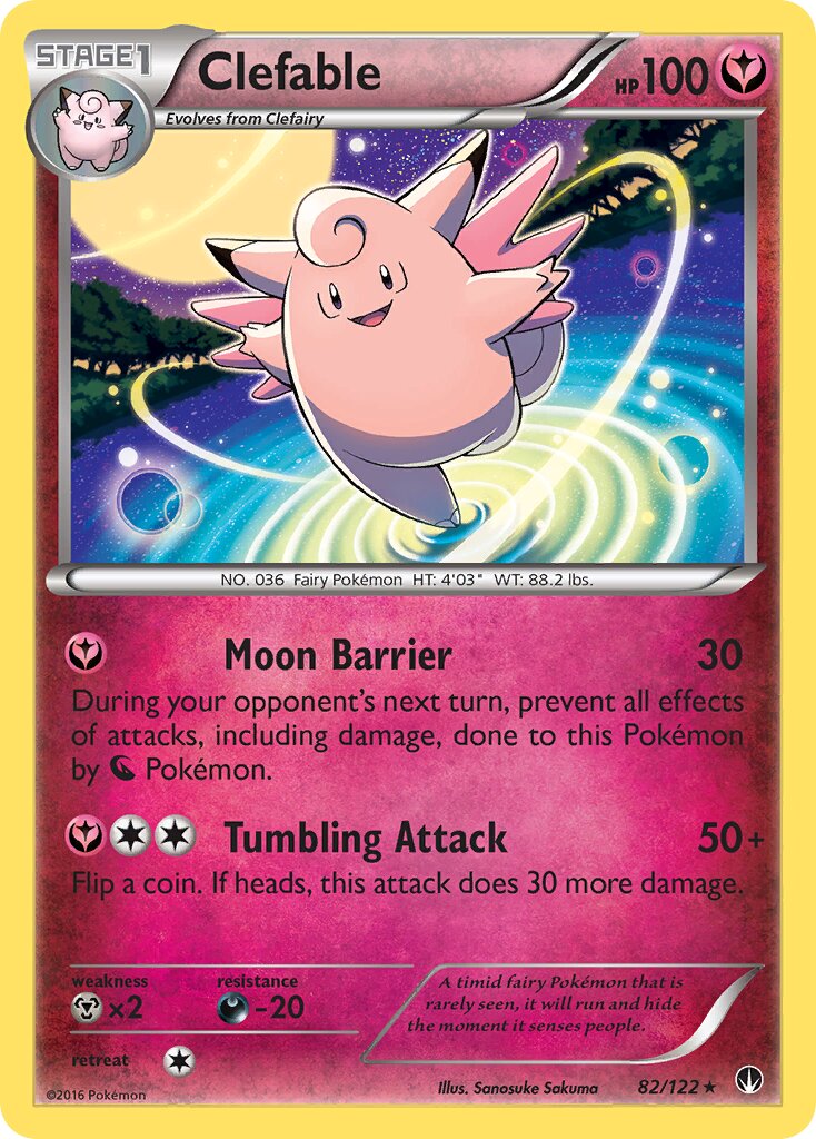Clefable 082 — BREAKpoint (English Pokémon TCG card)