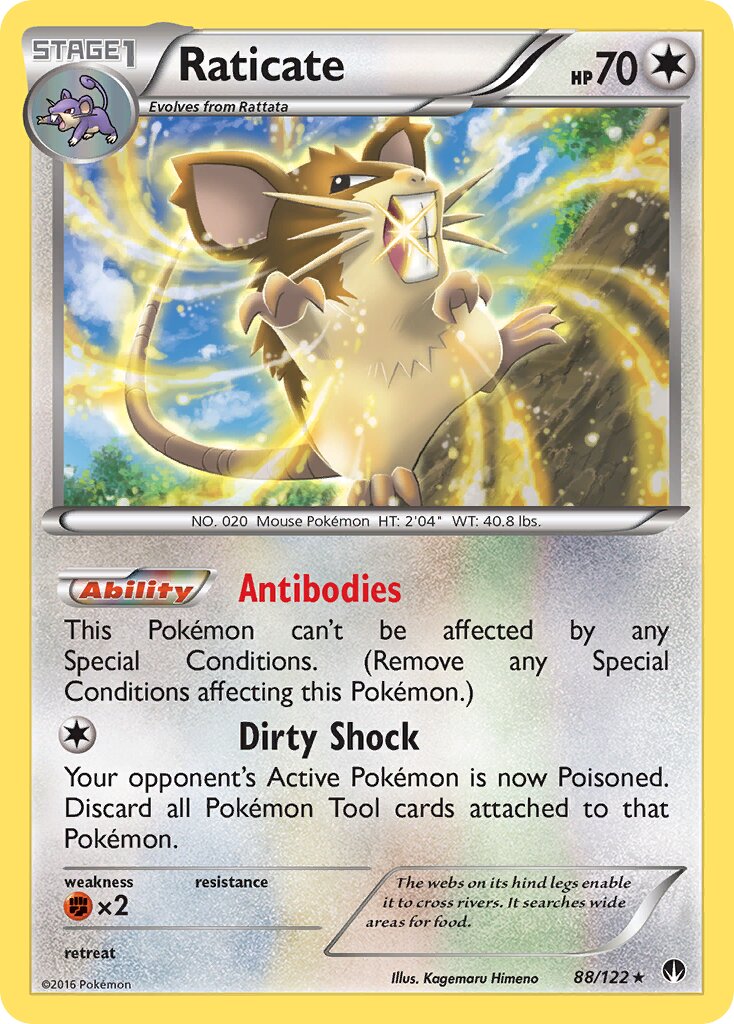 Raticate 088 — BREAKpoint (English Pokémon TCG card)