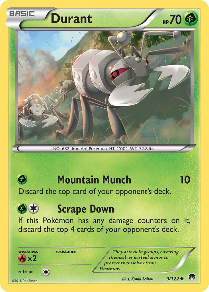 Durant 009 — BREAKpoint (English Pokémon TCG card)