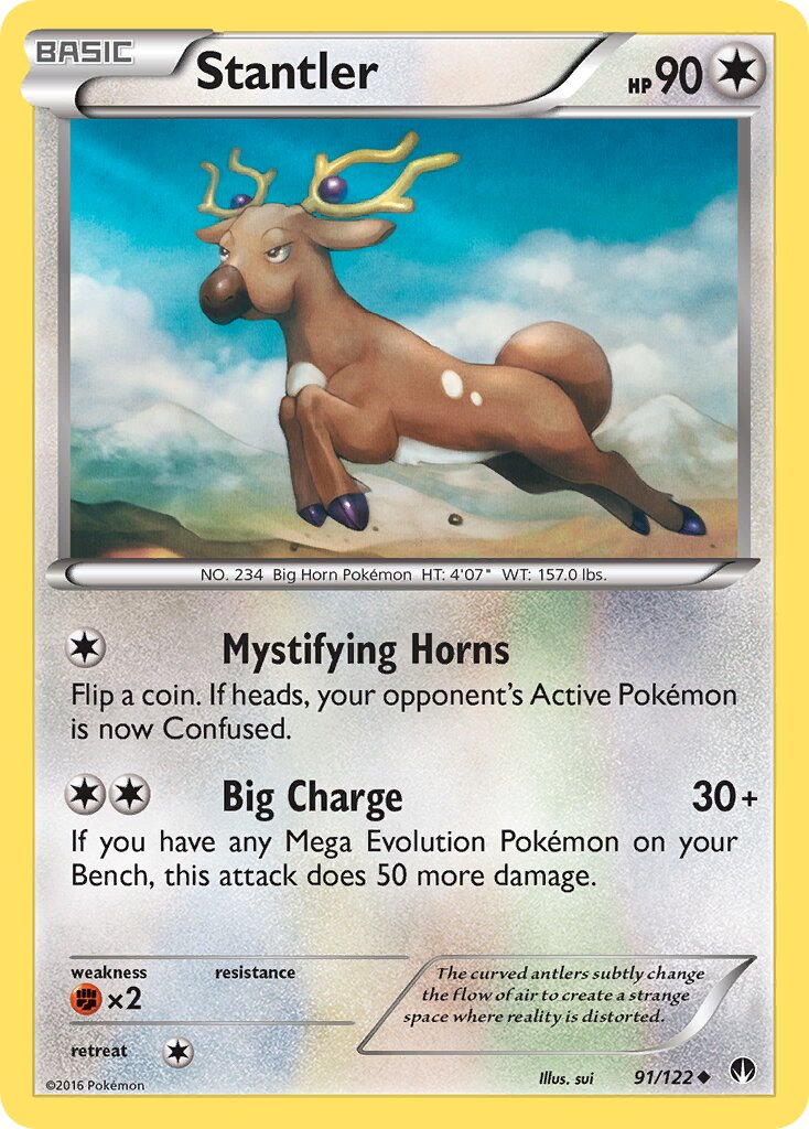Stantler 091 — BREAKpoint (English Pokémon TCG card)