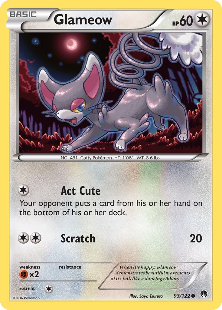 Glameow 093 — BREAKpoint (English Pokémon TCG card)
