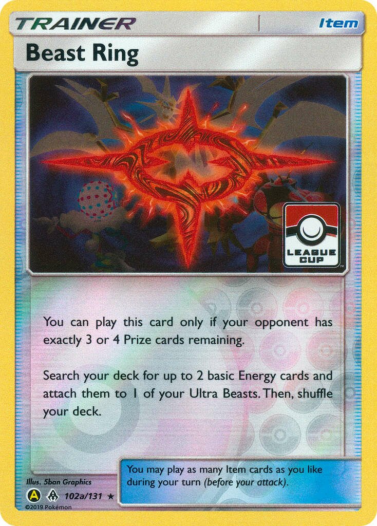 Beast Ring 102a/131 — Yellow A Alternate (English Pokémon TCG card)