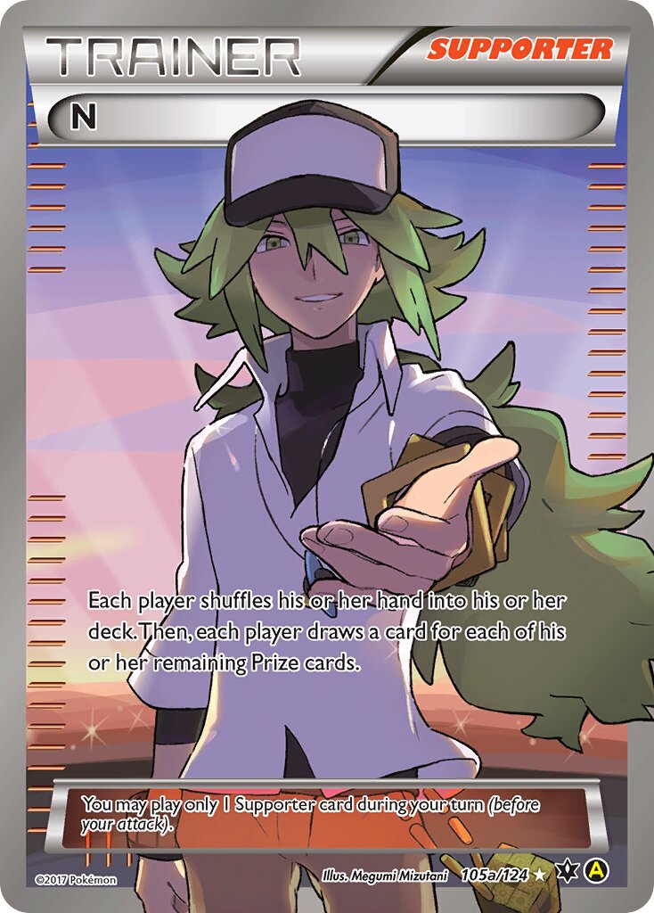 N 105a/124 — Yellow A Alternate (English Pokémon TCG card)