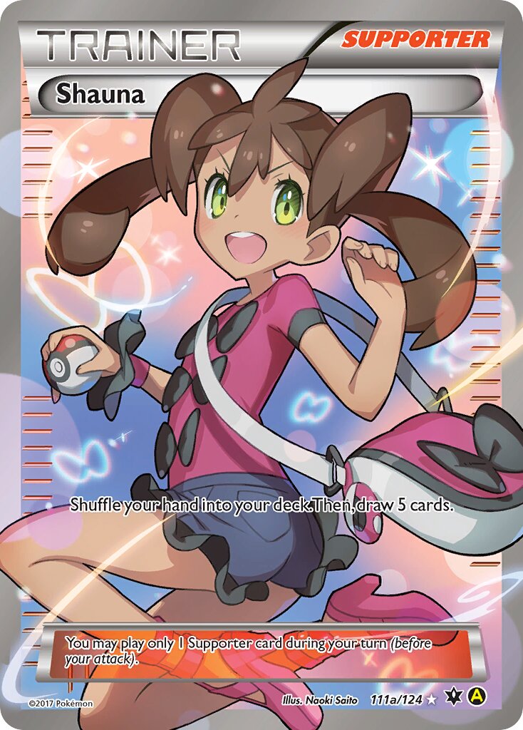 Shauna 111a/124 — Yellow A Alternate (English Pokémon TCG card)