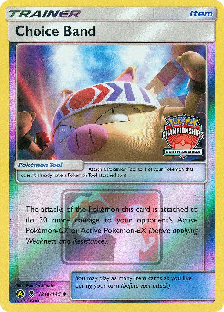 Choice Band 121a/145 — Yellow A Alternate (English Pokémon TCG card)