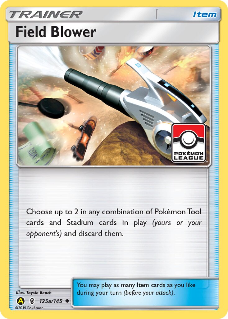 Field Blower 125a/145 — Yellow A Alternate (English Pokémon TCG card)