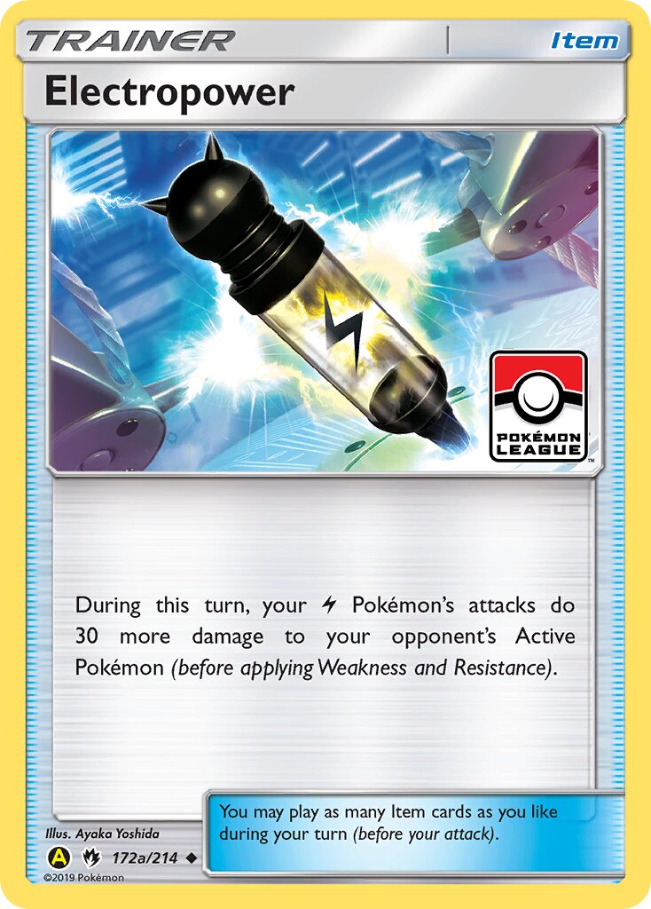 Electropower 172a/214 — Yellow A Alternate (English Pokémon TCG card)