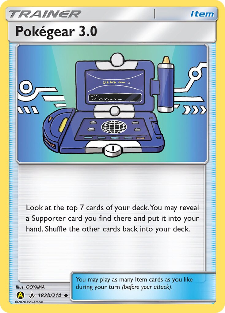 Pokégear 3.0 182b/214 — Yellow A Alternate (English Pokémon TCG card)