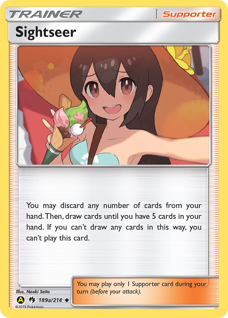 Sightseer 189a/214 — Yellow A Alternate (English Pokémon TCG card)