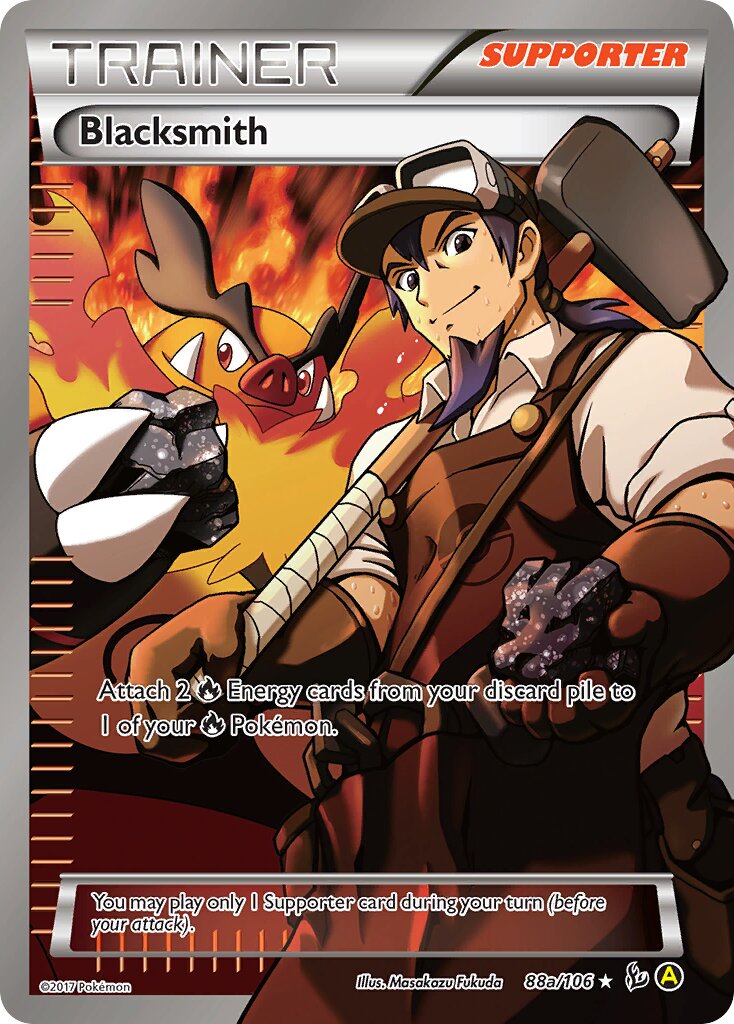 Blacksmith 88a/106 — Yellow A Alternate (English Pokémon TCG card)