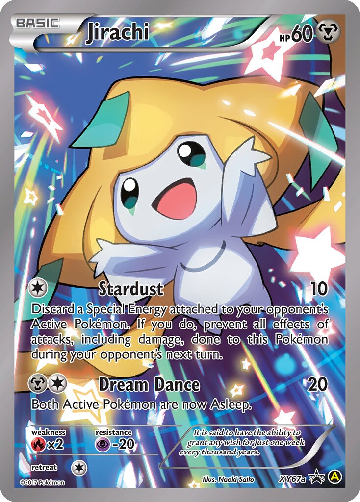 Jirachi XY67a — Yellow A Alternate (English Pokémon TCG card)