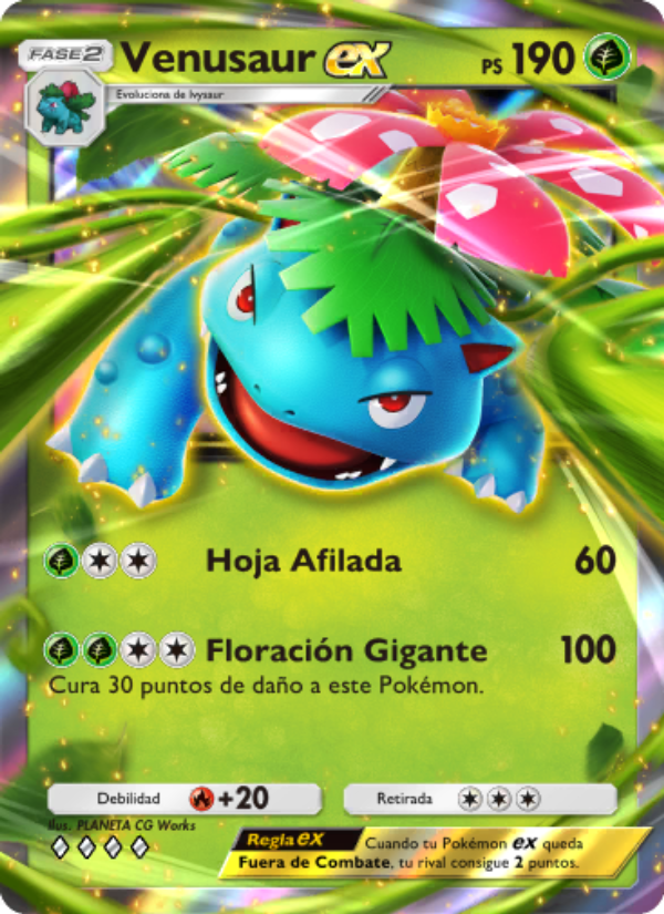 Venusaur ex 004 — Genetic Apex (Spanish Pokémon TCG card)