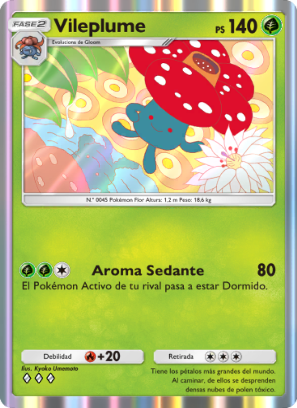 Vileplume 013 — Genetic Apex (Spanish Pokémon TCG card)