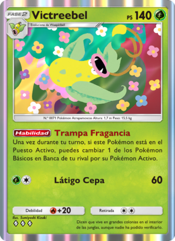 Victreebel 020 — Genetic Apex (Spanish Pokémon TCG card)