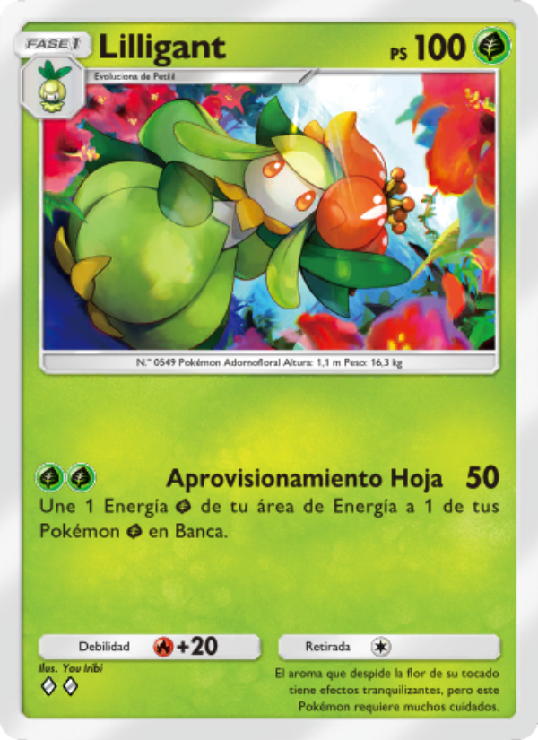 Lilligant 030 — Genetic Apex (Spanish Pokémon TCG card)