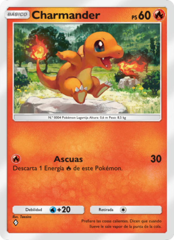 Charmander 033 — Genetic Apex (Spanish Pokémon TCG card)