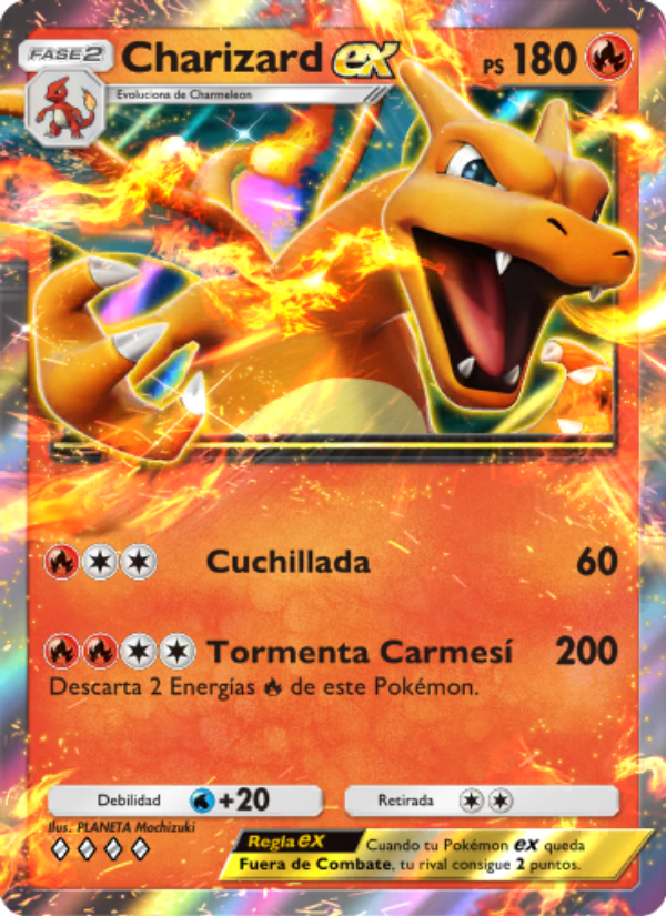 Charizard ex 036 — Genetic Apex (Spanish Pokémon TCG card)