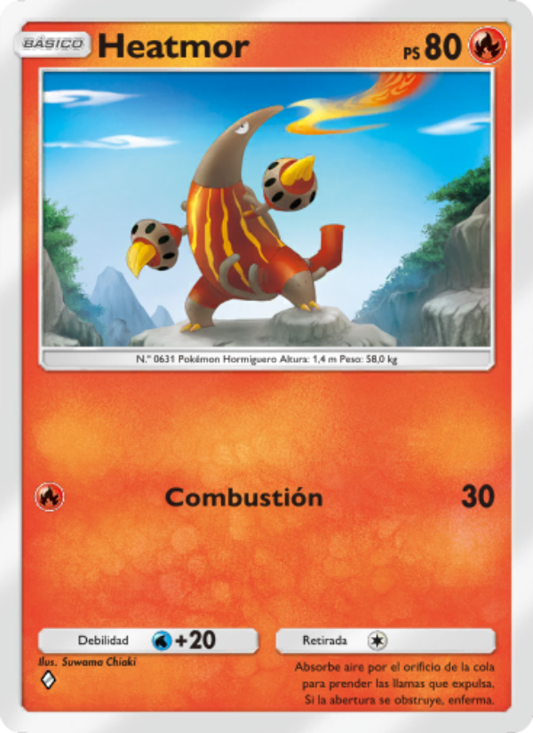 Heatmor 048 — Genetic Apex (Spanish Pokémon TCG card)