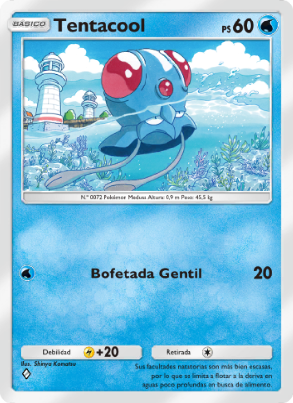 Tentacool 062 — Genetic Apex (Spanish Pokémon TCG card)