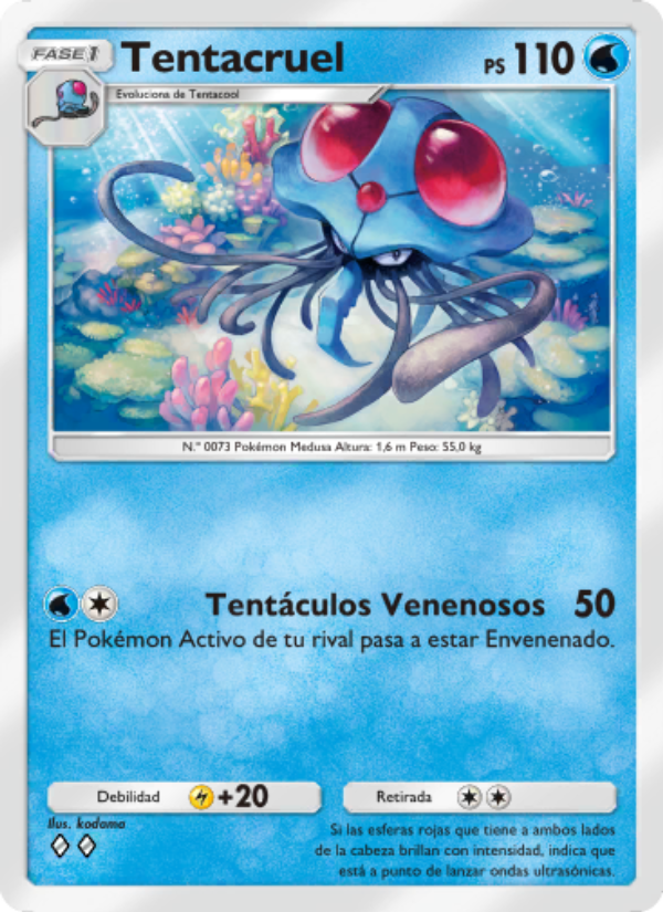 Tentacruel 063 — Genetic Apex (Spanish Pokémon TCG card)