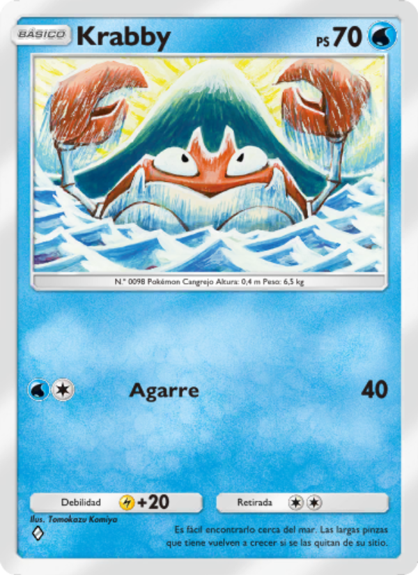 Krabby 068 — Genetic Apex (Spanish Pokémon TCG card)