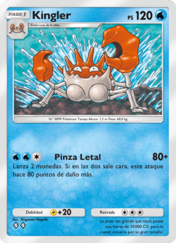 Kingler 069 — Genetic Apex (Spanish Pokémon TCG card)