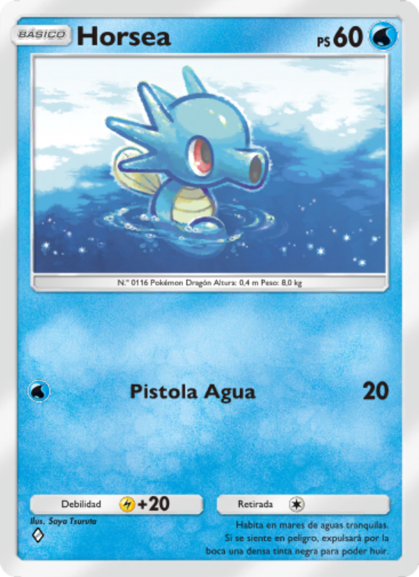 Horsea 070 — Genetic Apex (Spanish Pokémon TCG card)