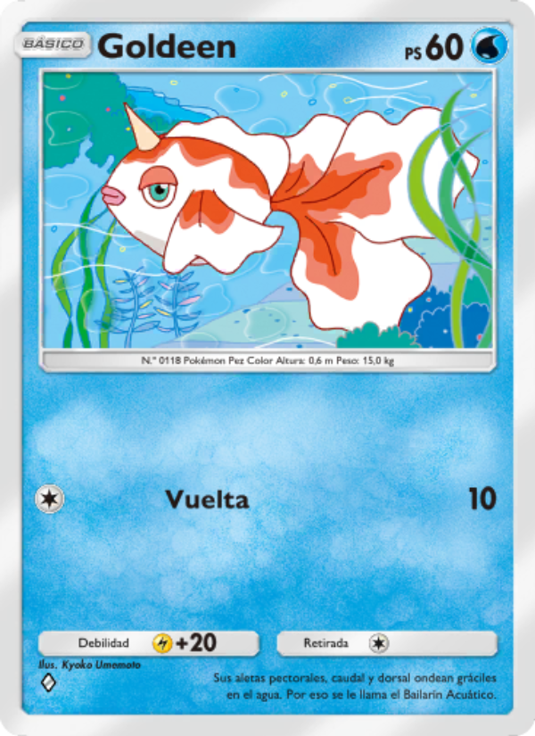 Goldeen 072 — Genetic Apex (Spanish Pokémon TCG card)