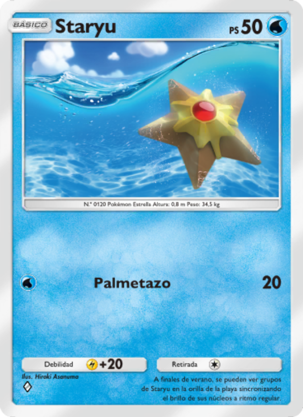 Staryu 074 — Genetic Apex (Spanish Pokémon TCG card)
