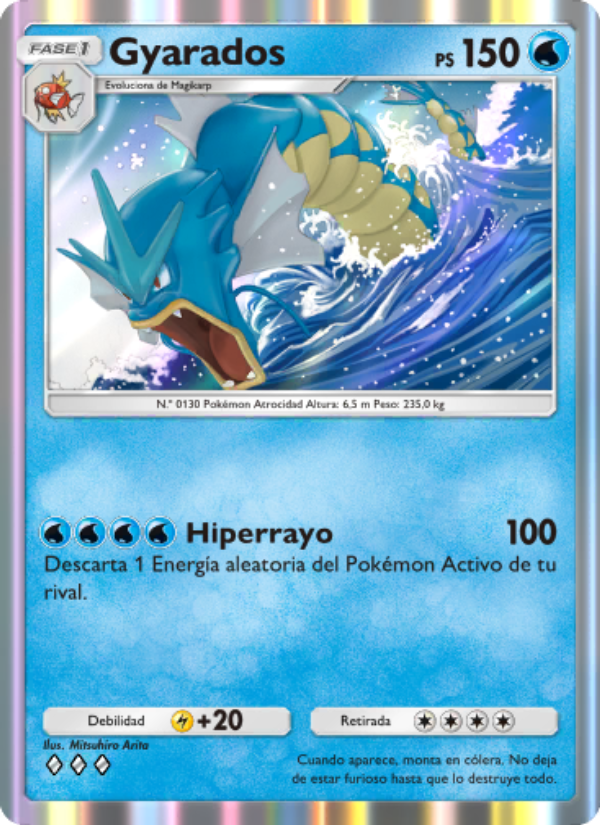Gyarados 078 — Genetic Apex (Spanish Pokémon TCG card)