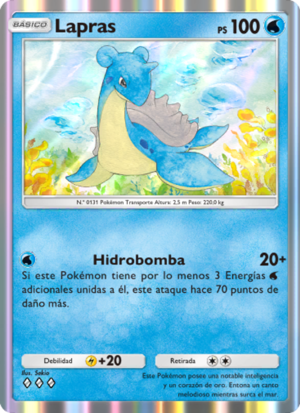 Lapras 079 — Genetic Apex (Spanish Pokémon TCG card)