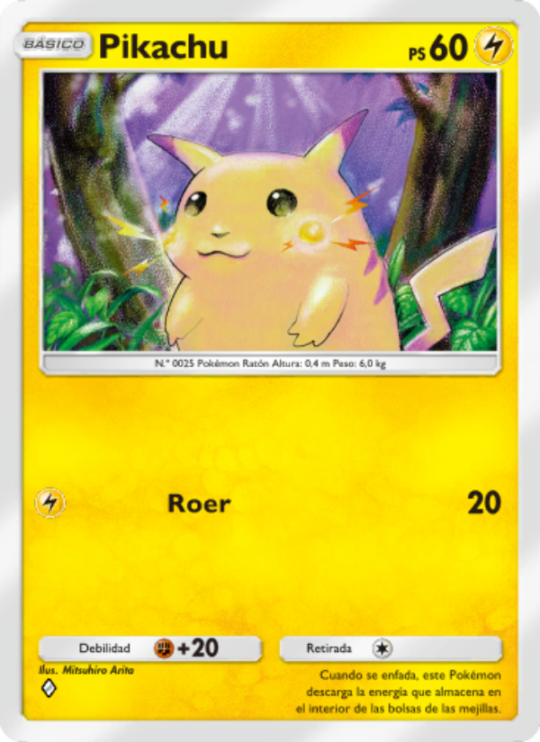 Pikachu 094 — Genetic Apex (Spanish Pokémon TCG card)