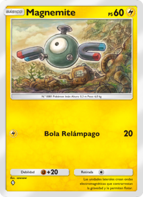 Magnemite 097 — Genetic Apex (Spanish Pokémon TCG card)