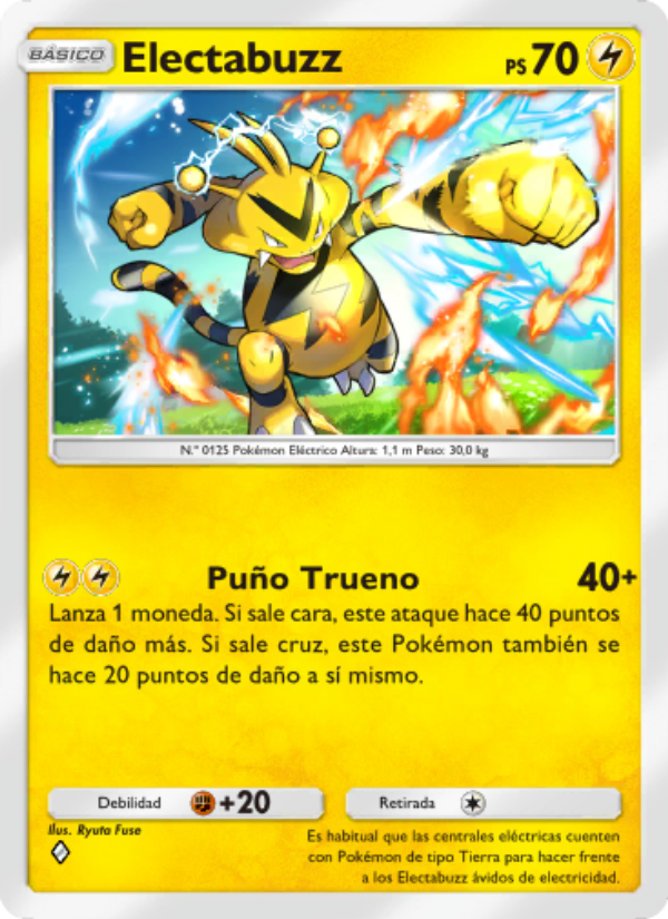 Electabuzz 101 — Genetic Apex (Spanish Pokémon TCG card)