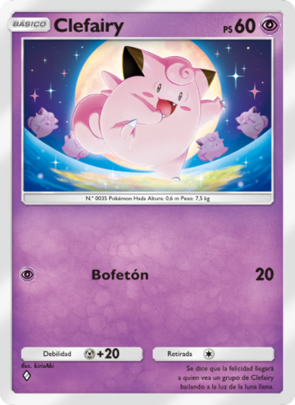 Clefairy 113 — Genetic Apex (Spanish Pokémon TCG card)