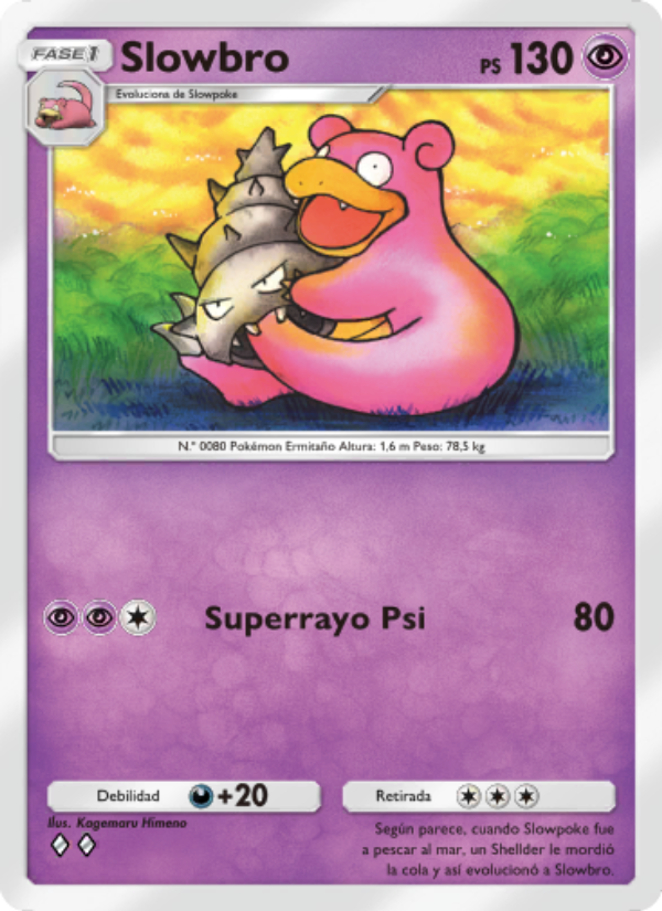 Slowbro 119 — Genetic Apex (Spanish Pokémon TCG card)