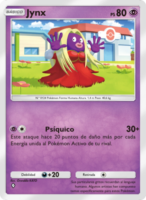 Jynx 127 — Genetic Apex (Spanish Pokémon TCG card)