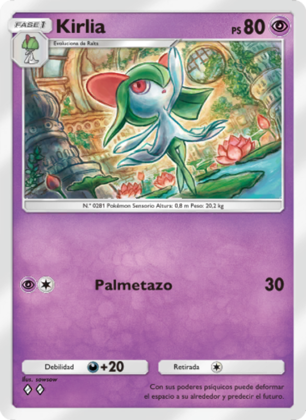 Kirlia 131 — Genetic Apex (Spanish Pokémon TCG card)