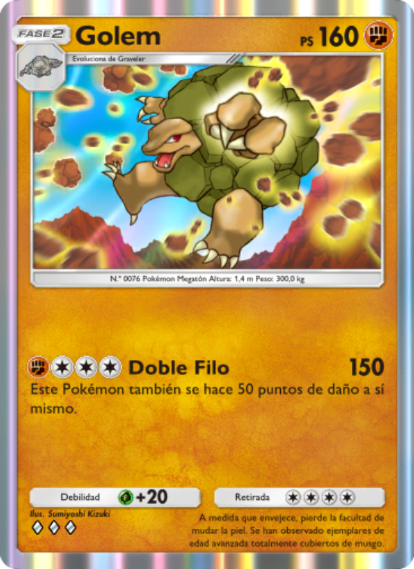 Golem 149 — Genetic Apex (Spanish Pokémon TCG card)