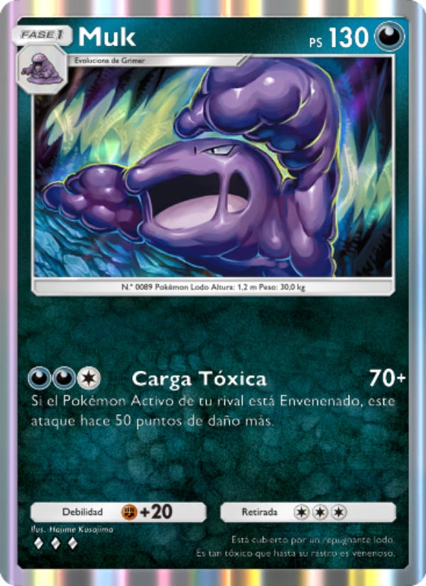 Muk 175 — Genetic Apex (Spanish Pokémon TCG card)