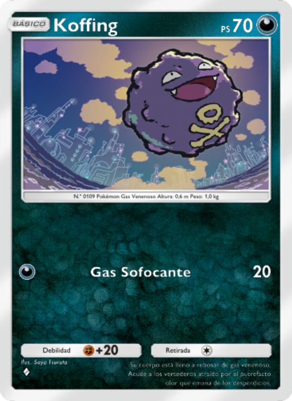 Koffing 176 — Genetic Apex (Spanish Pokémon TCG card)
