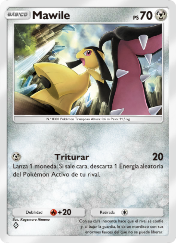 Mawile 178 — Genetic Apex (Spanish Pokémon TCG card)