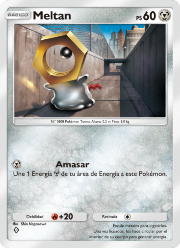 Meltan 181 — Genetic Apex (Spanish Pokémon TCG card)