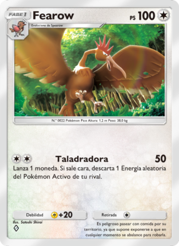 Fearow 192 — Genetic Apex (Spanish Pokémon TCG card)