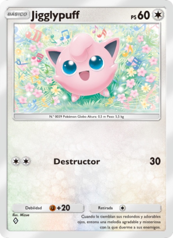 Jigglypuff 193 — Genetic Apex (Spanish Pokémon TCG card)
