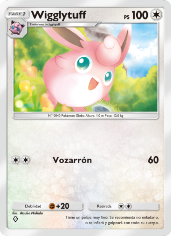 Wigglytuff 194 — Genetic Apex (Spanish Pokémon TCG card)