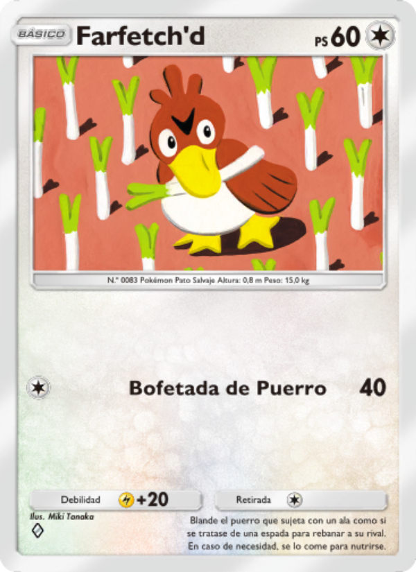 Farfetch'd 198 — Genetic Apex (Spanish Pokémon TCG card)