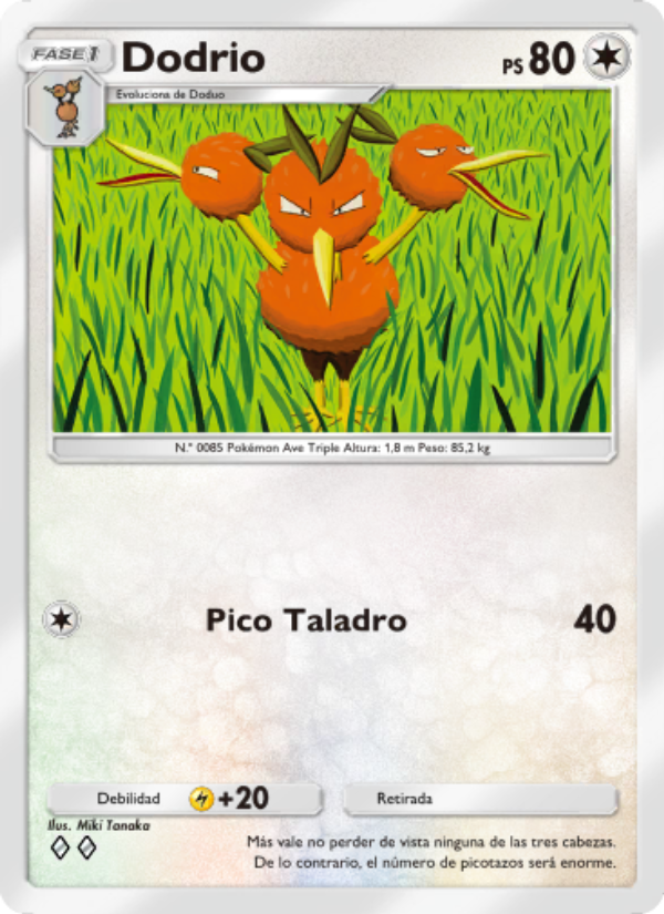 Dodrio 200 — Genetic Apex (Spanish Pokémon TCG card)